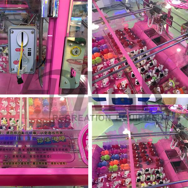 Multi-language Coin Operated Simulator Toy Claw Machine for Supermarket