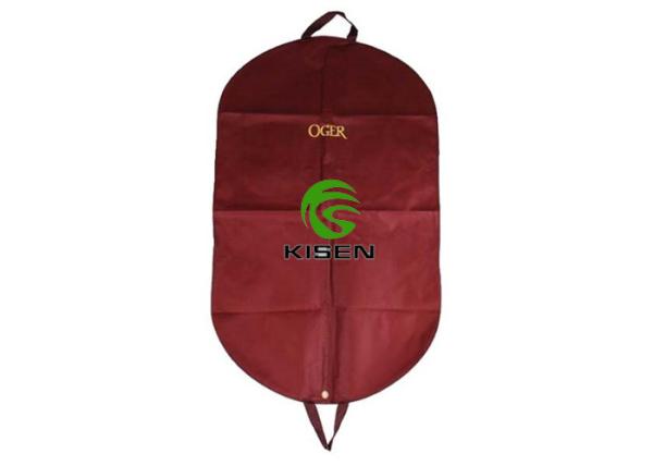 Foldable Non Woven Suit Bag , Portable Mens Hanging Garment Bag Custom Logo