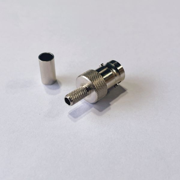 Bulkhead RF Coaxial Connectors PCB BNC Male Solder Connector DC-4GHz