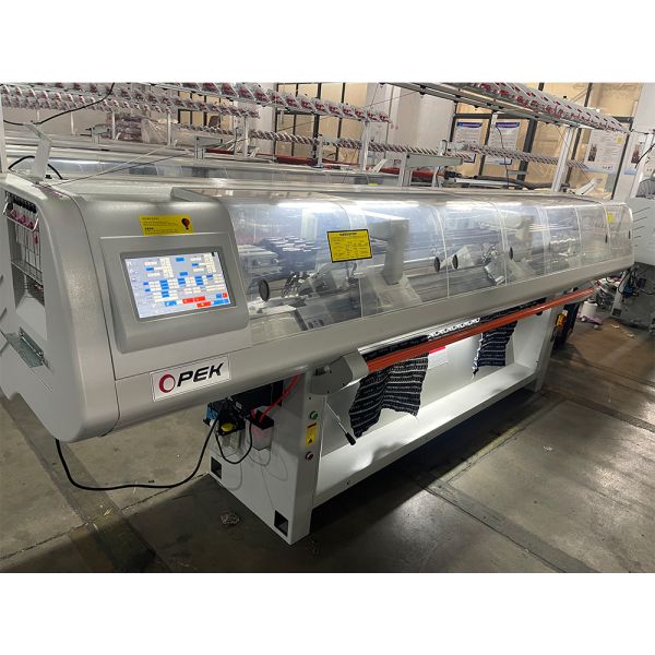 Single system flat collar  knitting machine with automatically alarm