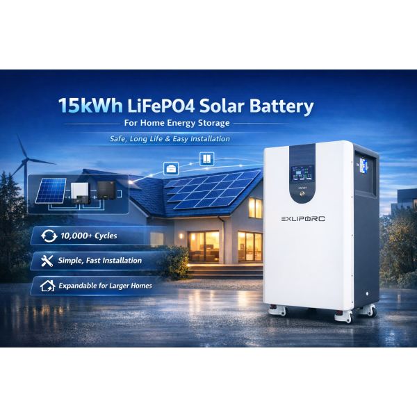 Solar Max 15kwh Home Power System with Grade a Lithium Iron Phosphate Battery 280ah Capacity Vertical Lifepo4 Plug and Play