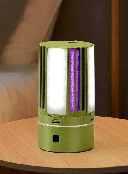 JZ 3 in 1 USB Rechargeable Night Light and Mosquito Killer Lamp for Camping and Traveling Bug Zapper with 4000mah Big Battery