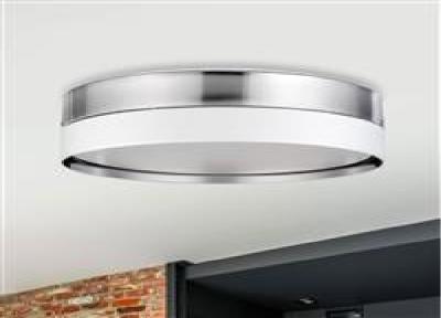 PVC LED Drum Ceiling Lamp Shade 45*16.5cm TC White Chrome
