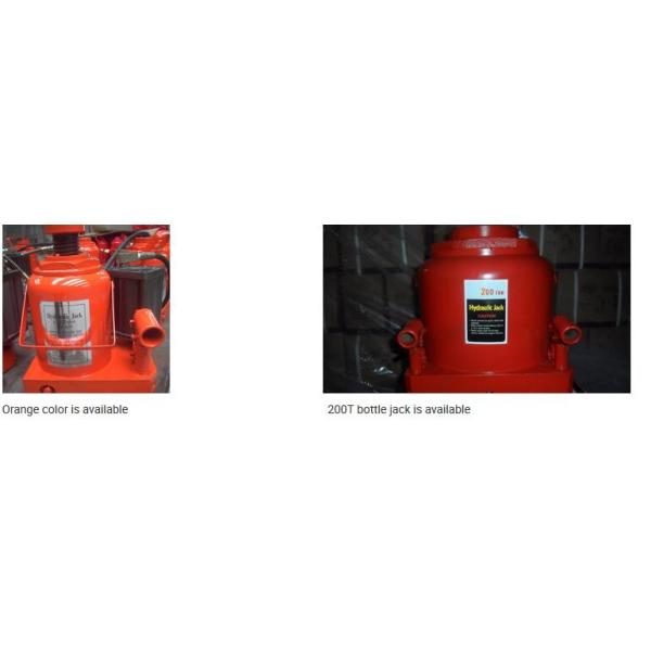 Adjustable Capacity Heavy Duty Hydraulic Jacks Red Surface 20 Ton Bottle Jack
