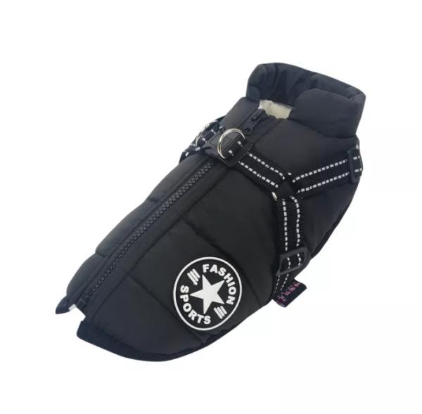 Luxury Cooling Pet Vest Dog Harness And Leash Set With Buckle Winter Cotton Coat