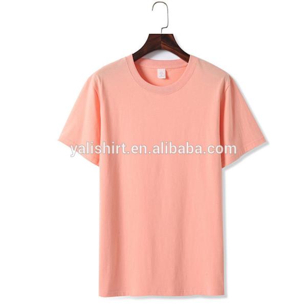 Short Sleeve Cotton Blank Premium Flat Hem Basic T-Shirts Wholesale