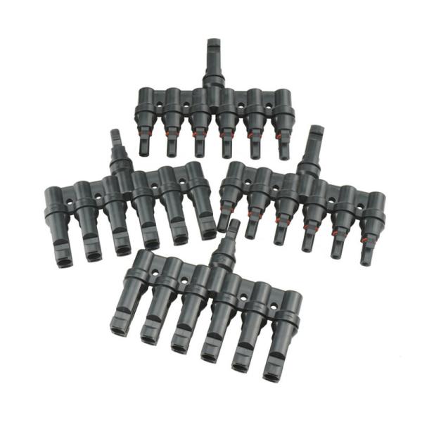 Power Station Fixed Connector Solar Branch 6 To 1 With Tin Plated Contact Material
