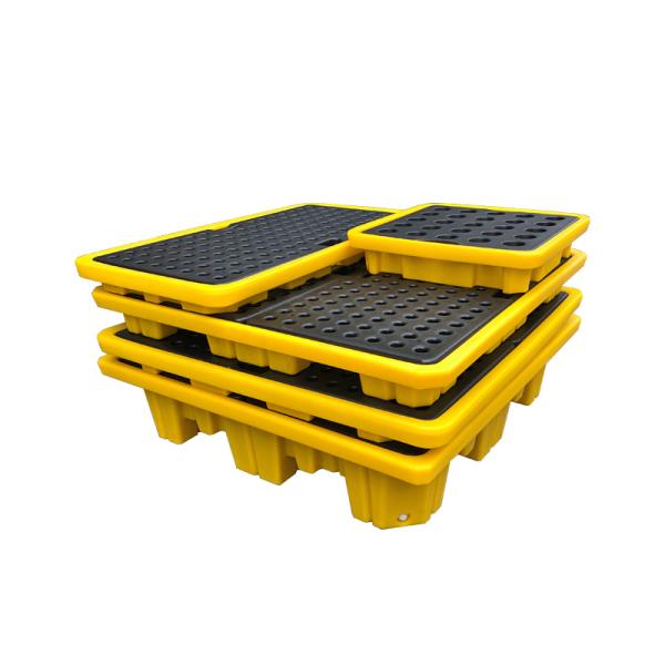 Heavy Duty 1100 Litre Industrial IBC Spill Containment Pallets 1600x1600x700mm