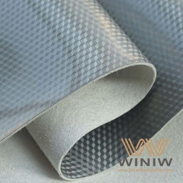 Shiny PU Patent Synthetic Leather Fabric Waterproof Customized For Football