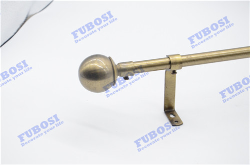 Fashion High Quality Corner Window Curtain Rod/ Round Curtain Finials