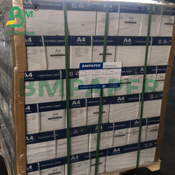 75g NCR CB CFB CF Carbonless Copy Paper For Bill Invoice 57 X 87cm