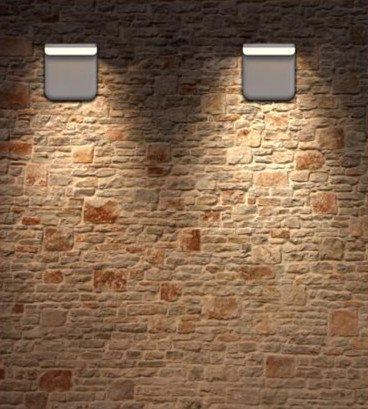 SMD 2835 Outdoor Waterproof Microwave Sensor Led Wall Solar Light For Garden