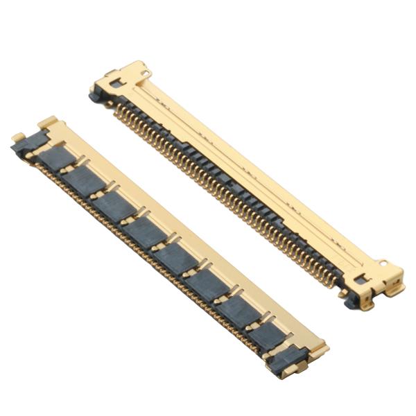 50 штифтов микрокоаксиальный соединитель 0,4 мм проход 20525-050e-02 Конец пластины