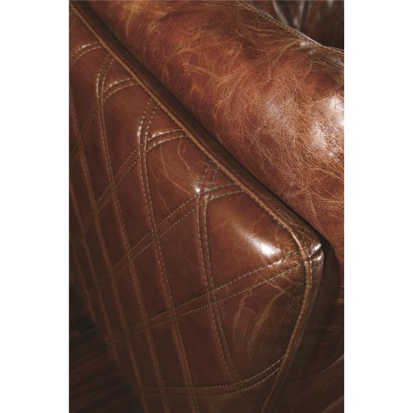Compact Comforatble Leather Sofa Loveseat , Pure Leather Couches Relax Style