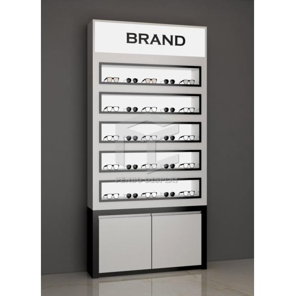 Шкафы дисплея OEM установленные стеной со стеклянным MDF дверей 16mm толстым