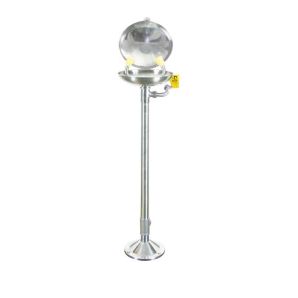 STAINLESS STELL Vertical emergency eye washer with dust cover EYE WASH STATION