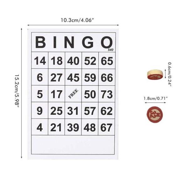 Винтажная деревянная игра Bingo шахмат с 40 картами DIY номера Bingo