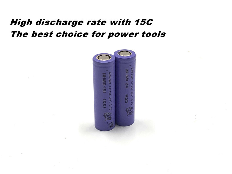 Батарея 1500mAH жизни цикла 18650 клетки батареи 15C лития v большой емкости 3,6 глубокая