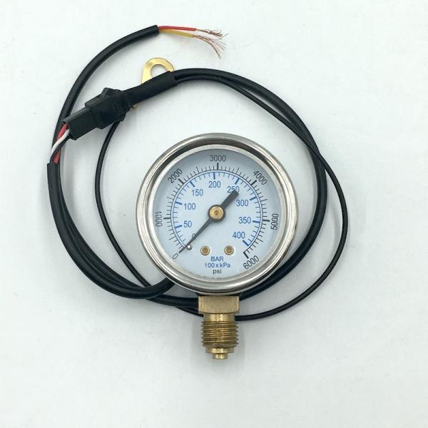 Bottom Mount CNG Pressure Gauge 50mm Linear 400 Bar Vehicles Fuel Tank