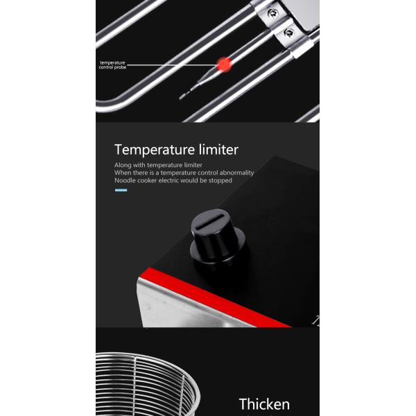 Точный зонд контроля температуры Электрический коммерческий макаронный котёл для кухни 3,5 кВт
