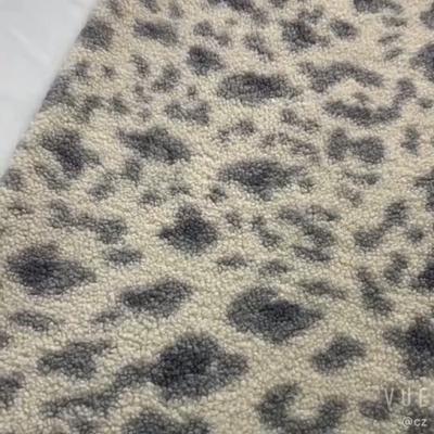 Sherpa impresso o poliéster 100% tosa a tela 150D 288F 300gsm para a cadeira Pajams dos sacos