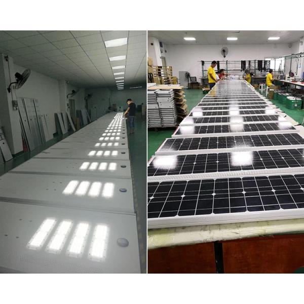 Outdoor 90w Integrated Solar Street Light 10800 Lumen With Solar Panel