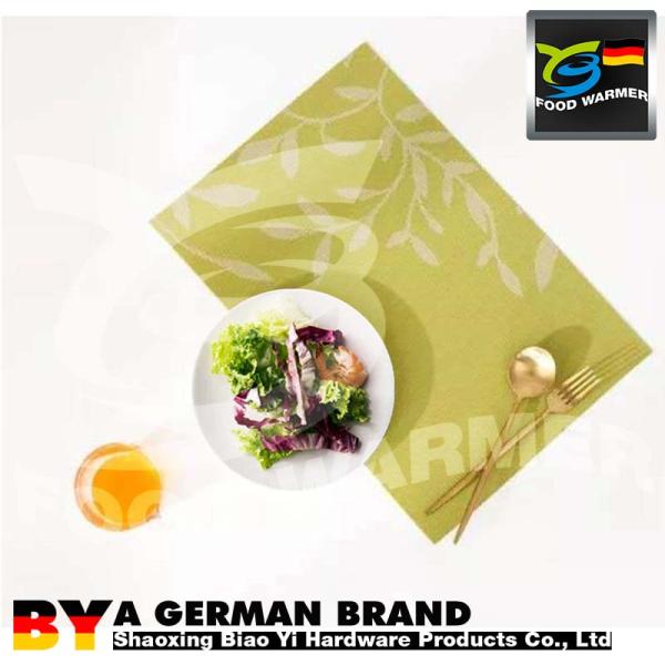 Зеленый цвет ОДМ теплостойкий Пласемац ОЭМ выходит угловому логотипу Принтабле обслуживание