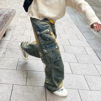 Hommes sur mesure Coureurs Jeans Pantalon de chargement Flared Baggy Surdimensionné Sweatwear Sweatpants Hommes Casual Sweat Track Jeans Pantalon pour hommes