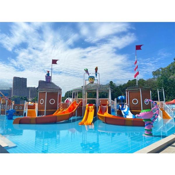 Funny  Aqua Park Equipment Pirate Ship Water Park Oxidation Resistant
