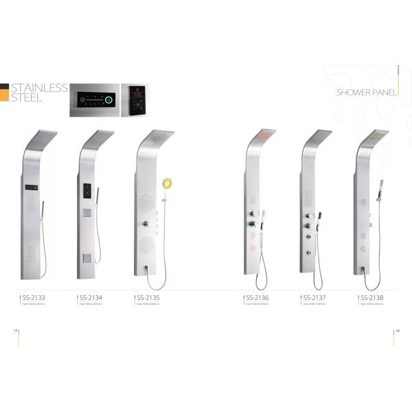 Удобная панель ливня нержавеющей стали, панели колонок ливня с пусковой площадкой касания