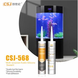 Mastic silicone universel HabitAcetic pour portes / fenêtres / verre