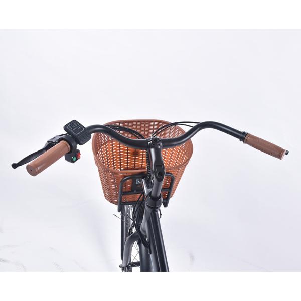 120KG Max Loading Ladies Lightweight Electric Bike 26x1.75 With Basket