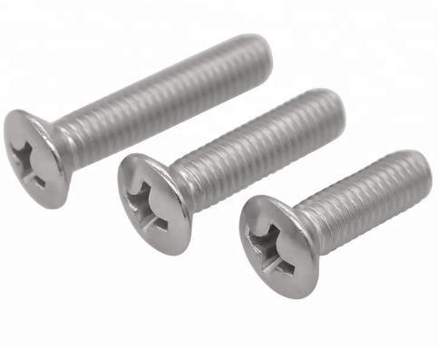 Cross Recessed Flat Head Screw Raised Countersunk Head Screw M5 M6 Stainless Steel SS316
