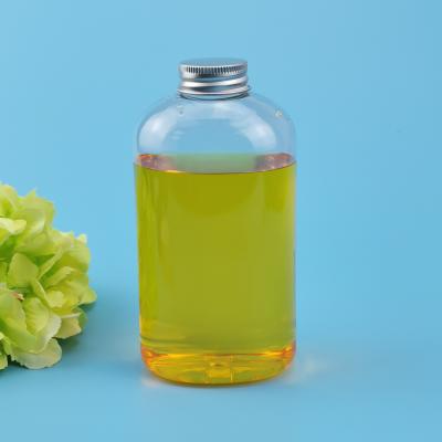 Food Grade Transparent Disposable 500ml Plastic Juice Bottles With Screw Cap