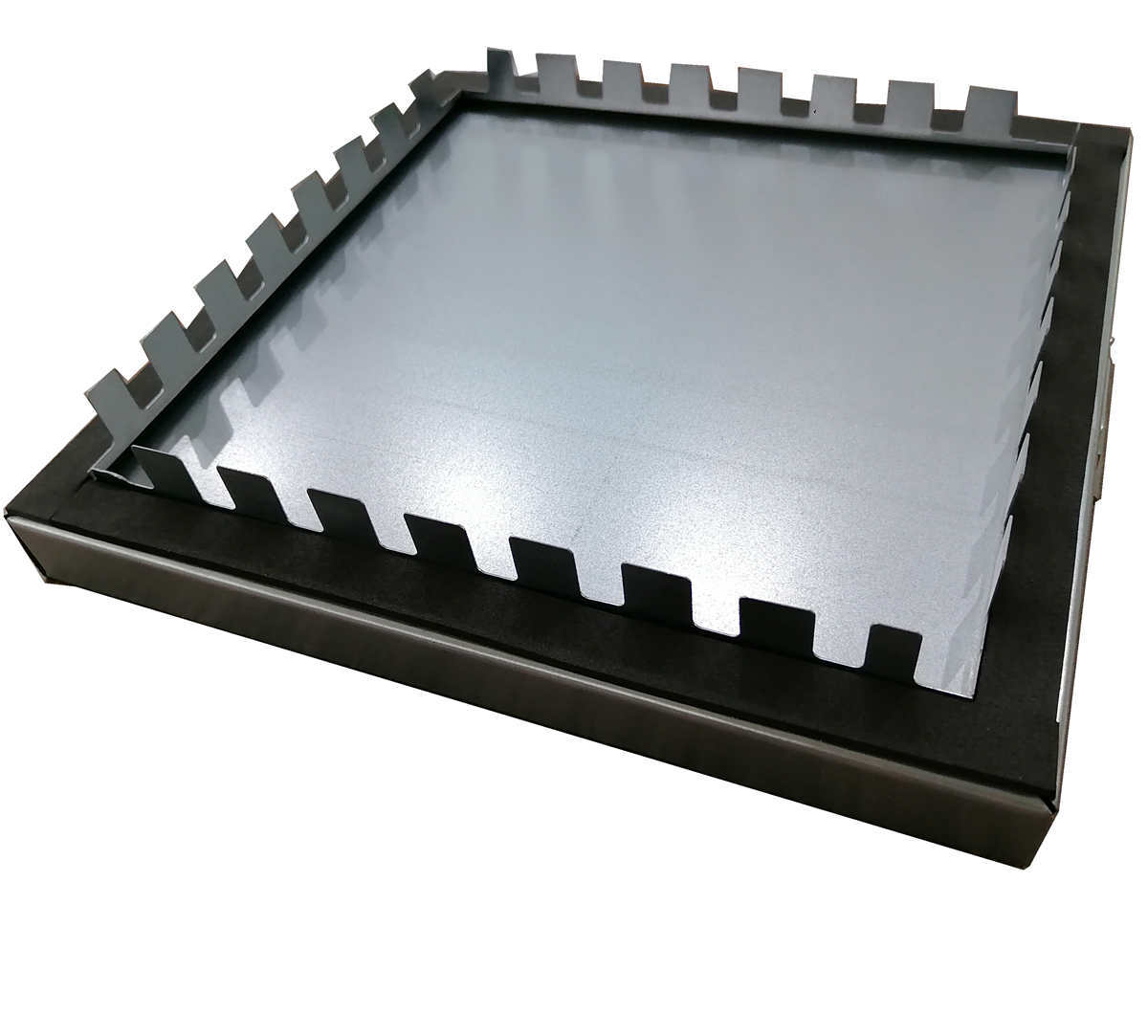 Galvanized Steel Insulated Duct Access Hatch EPDM Gasket Tabbed For HVAC Systems