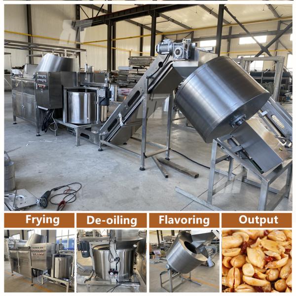 Electric Peanut Frying Machine With Flavoring And Cooling