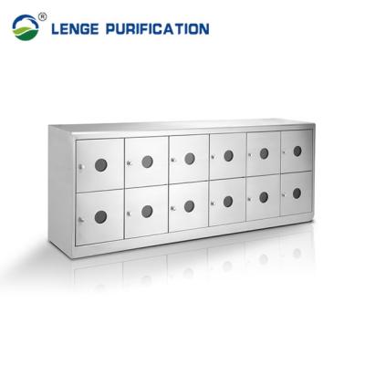 1100mm × 450mm × 600mm Stainless Steel Shoe Stand With Lockers