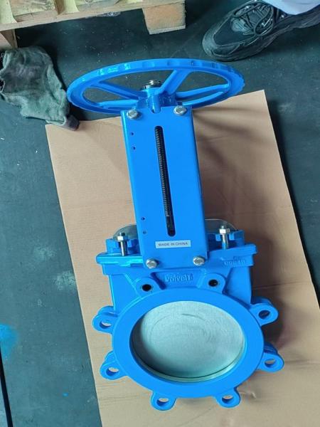 GG25 GGG40 GGG50 Cast Ductile Iron Knife Valves With Flange Ends