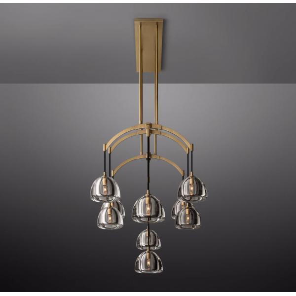 Антикварный золотой потолок Световой люстра для гостиной / столовой / спальни