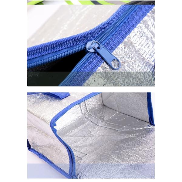 hot selling Portable Aluminium Foil thermal cooler bag customize bubble insulated cooler box for food delivery