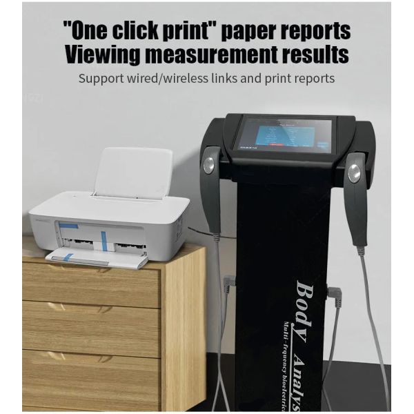 25 Items Bio Electrical Fitness Testing AI BMI Digital Printer Body Composition Analyzer Machine