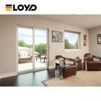3 pistes 3 panneaux Vente directe d'usine Téléscopie personnalisée haut balcon suspendu Patio coupure thermique Porte coulissante en aluminium