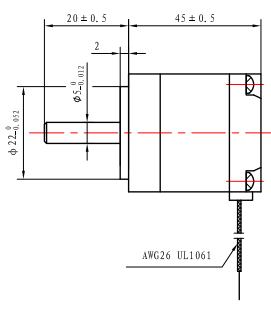 Мотор НЭМА11 90мН.М 35кс45мм гибридный Степпер для медицинского оборудования