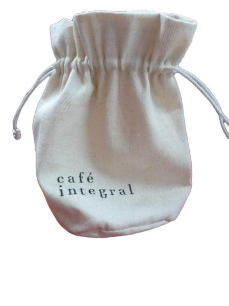 Promotional Café Natural Twill Plain Natural Drawstring Cotton Bag Reusable For Packaging