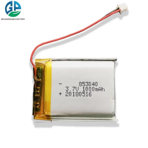 KC 803040 3.7V 1000mAh Lithium Polymer Battery with 500 Cycles Rechargeable LiPo Battery Pack