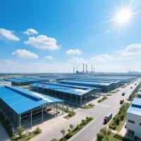 Hot Dip Galvanized Steel Warehouse with Overhead Crane System