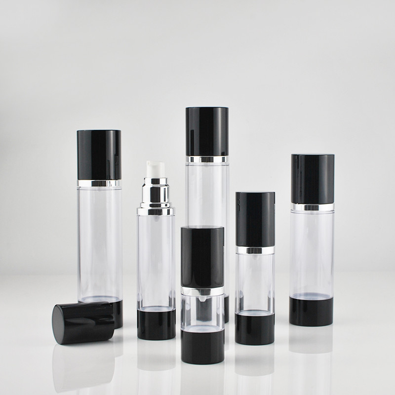 Круг 60ml ясности BPA свободный DIY нагнетает безвоздушные бутылки для косметики