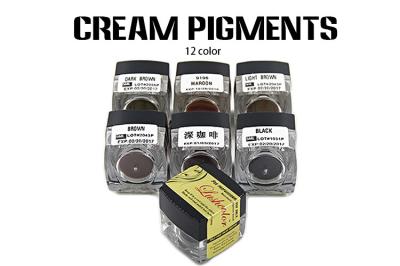 Pigmentos naturais semi permanentes seguros da pintura da composição do creme da sobrancelha do Taupe