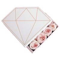 Papel reciclável Caixa-presente de rosa eterna Embalagem Pentagono Ouro Preto