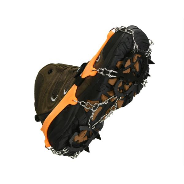 Силикона нержавеющей стали Анти--выскальзывания Crampons Grippers льда всего цепного взбираясь на зима ботинок